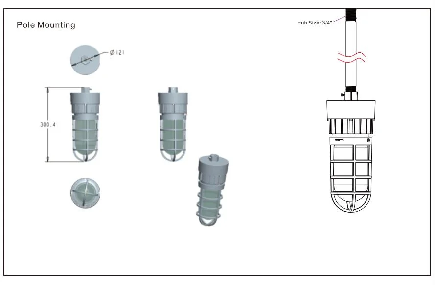 Atex Certified 18W/36W/45W Ik10 Durable Robust Dustproof Gasoline Harsh Environment Mining Tunnel Explosion Proof Light