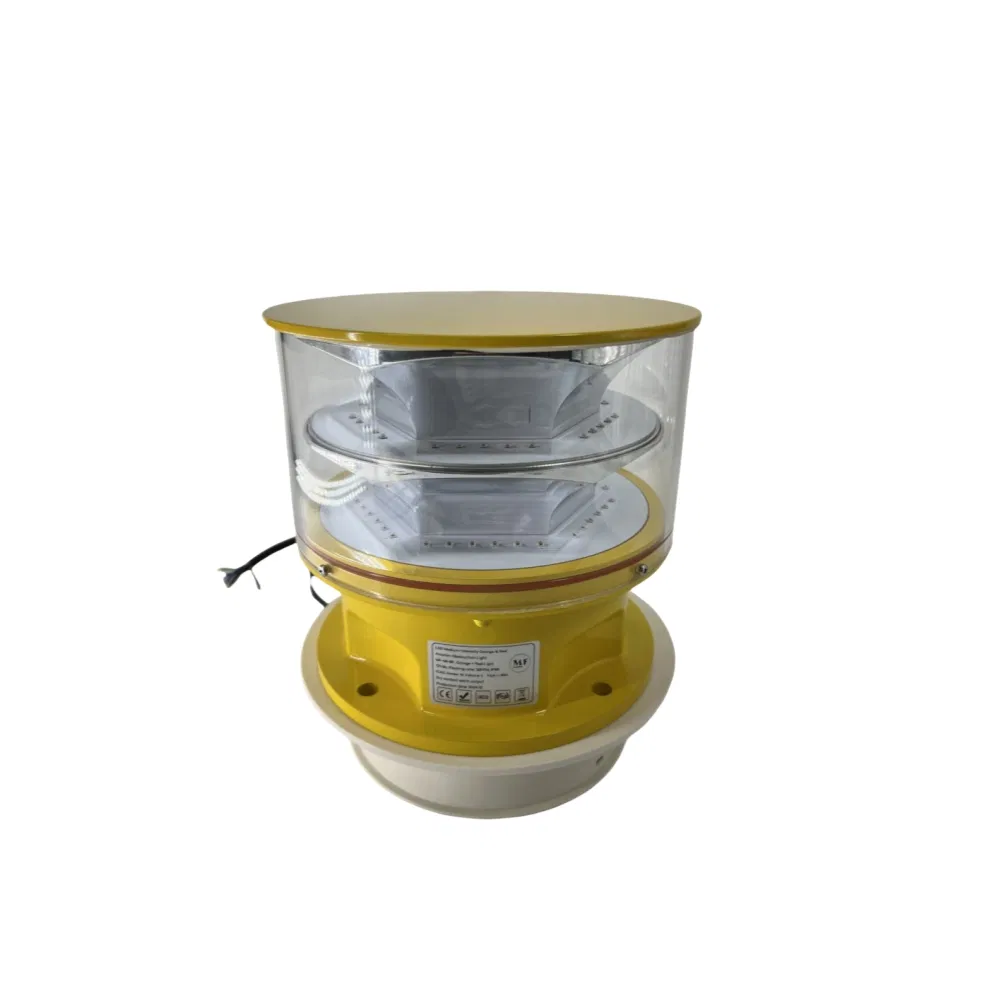 LED Luchtvaart Obstakelverlichting Fotocel Spuitgieten IP66 Telecommunicatie Geel Gas Olie Offshore Platform 5