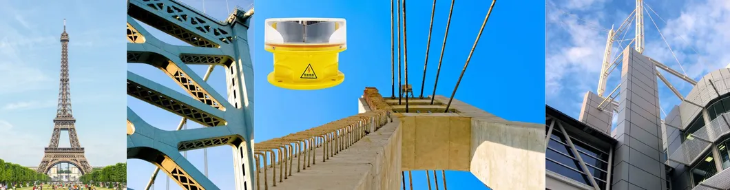 LED Luchtvaart Obstakelverlichting Fotocel Spuitgieten IP66 Telecommunicatie Geel Gas Olie Offshore Platform 17