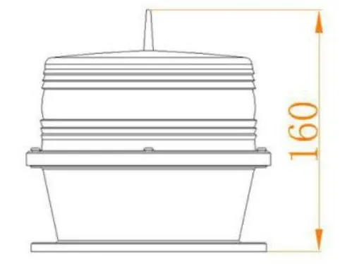 LED Solar Marine Lantern Light Photocell Die-Casting GPS IP68 80m/S Windturbine Olie Offshore Platform 6
