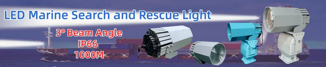 LED Spot Zoeklicht 200W 300W IP66 Waterdicht Staal Anti-Corrosie 1000m 3000m Zee Schip Vaartuig Boot Afstandsbediening Zoeken Reddings Zoeklicht 2