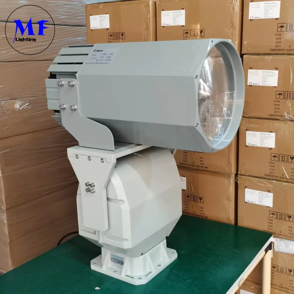 LED Spot Zoeklicht 200W 300W IP66 Waterdicht Staal Anti-Corrosie 1000m 3000m Zee Schip Vaartuig Boot Afstandsbediening Zoeken Reddings Zoeklicht 10