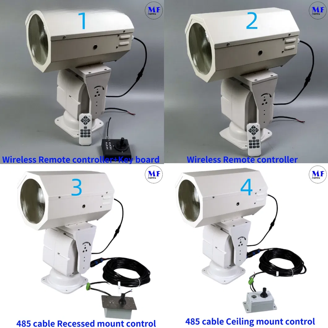 LED Spot Zoeklicht 200W 300W IP66 Waterdicht Staal Anti-Corrosie 1000m 3000m Zee Schip Vaartuig Boot Afstandsbediening Zoeken Reddings Zoeklicht 13