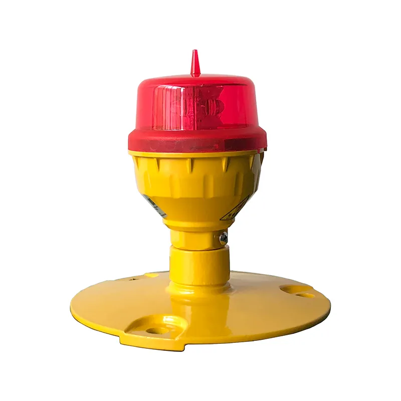 LED luchtvaartobstructielamp IP66 waterdicht Rood-wit Dubbelkop Ingebouwde fotocel Vliegtuigobstructiewaarschuwingslicht LED lage intensiteit 3