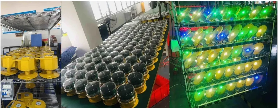 LED luchtvaartobstructielamp IP66 waterdicht Rood-wit Dubbelkop Ingebouwde fotocel Vliegtuigobstructiewaarschuwingslicht LED lage intensiteit 5