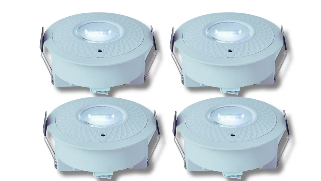 Panel Down Light LED Panic Emergency Escape Exit Sign Light IP65 Batterij back-up Oplaadbare openbare school Ziekenhuis Wit 0