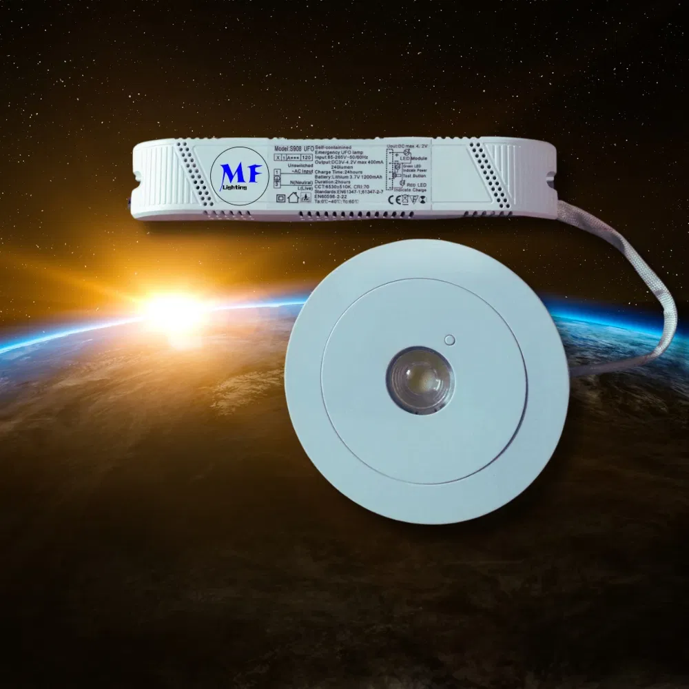Down Light Paniek Nooduitgang Exit Bord Licht 3u IP65 Batterij Winkel Werkplaats Winkelcentrum 2