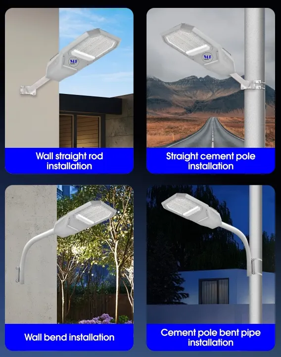 LED Solar Tuin Straat Muur Licht Aluminium Waterdicht 200W IP65 IK08 Compact Park Pad Stoep Snelwegen 9