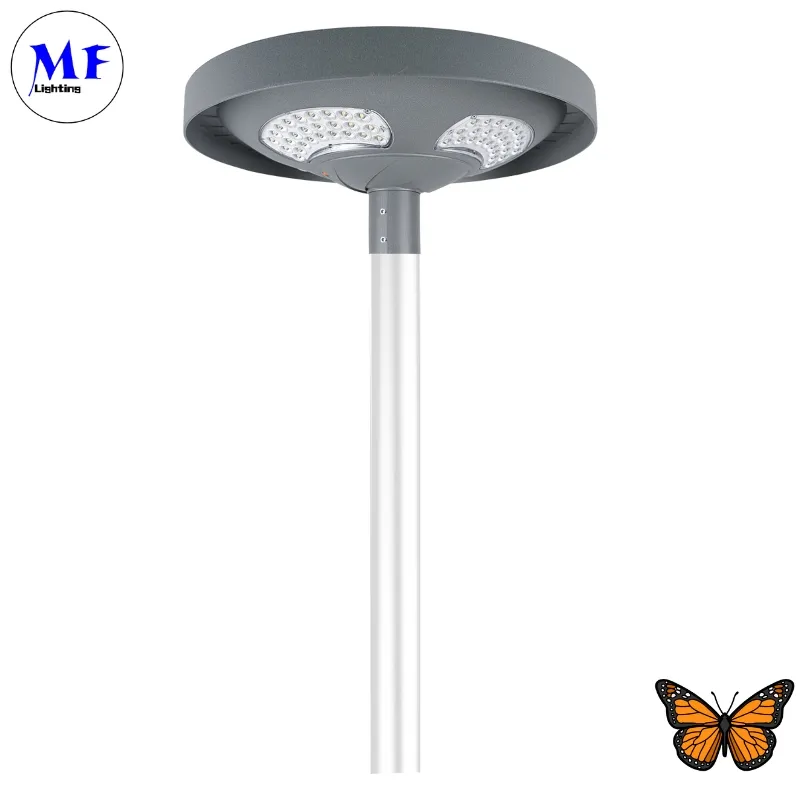 LED Solar Garden Street Wall Light Waterdicht 40W IP65 Ik08 Parkpad Stoepranden Pla School Hof 0