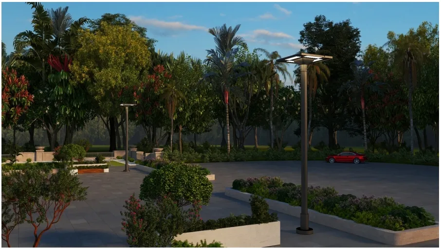 LED Solar Garden Street Wall Light Waterdicht 40W IP65 Ik08 Parkpad Stoepranden Pla School Hof 7