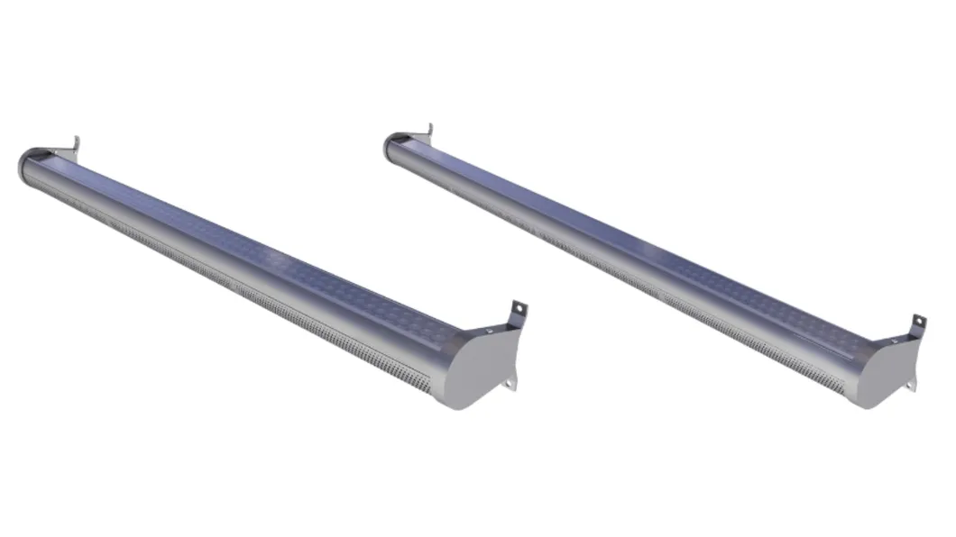 LED Straatlantaarn Tuin Licht Alu. Waterdicht Paal Snel Zilverkleurig Installatie Viaduct Binnenplaats Weg Muur 0