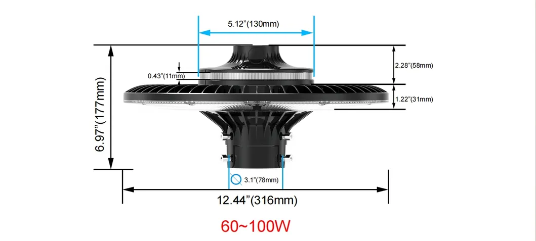 Energiebesparende LED tuinpaal lichtmast gebiedslicht 140lm/W Smart-Tuning 200W voor snelweg rustplaats sportcomplex waterpromenade 4