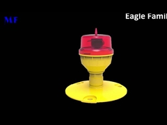 Rood IP66 ICAO Lage-intensiteit L810 Single Aviation Obstruction Light For High Building Bridge Tower Cr