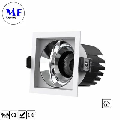 10W  CRI90 100lm/W LED Spot Downlight Triac /0-10V/Dali-2 Dimmable Beam angle 15°/24°/36°50° Optional Recessed Anti-glare Single head Spot LED Down light for Commercial Spaces