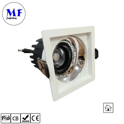 10W  CRI90 100lm/W LED Spot Downlight Triac /0-10V/Dali-2 Dimmable Beam angle 15°/24°/36°50° Optional Recessed Anti-glare Single head Spot LED Down light for Commercial Spaces