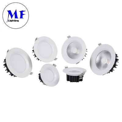 SMD LED Down Light,Anti-Glare 15W Ugr<19, 120° Wide Beam, Triac/0-10V/Dali-2/Tuya Zigbee Dimmable, 100lm/W CRI90, AC200-240V, IP40