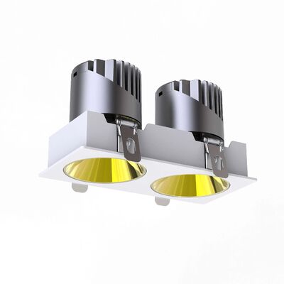 Double Heads IP20 Frameless LED Down Light Triac 0-10V Dali-2 Dali Dt6 Dt8 Dimmable Anti Glare Ceiling Spot Light