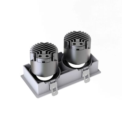 Frameless Anti Glare Spot Light-Double Heads IP20 LED Down Light Support Triac, 0-10V, Dali-2, Dali Dt6, Dt8 Dimmable Light