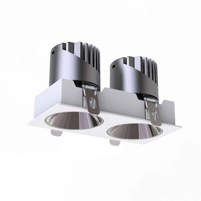 Frameless Anti Glare Spot Light-Double Heads IP20 LED Down Light Support Triac, 0-10V, Dali-2, Dali Dt6, Dt8 Dimmable Light
