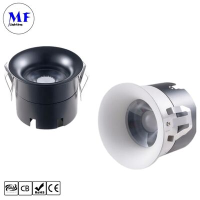 10W CRI90 100lm/W Triac /0-10/Dali Dimmable Beam Angle 15°/24°/36°/ Optional 3 Year Warranty Recessed Anti-Glare Frameless LED Down Light for Office Hotel