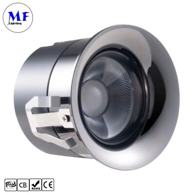 10W CRI90 100lm/W Triac /0-10/Dali Dimmable Beam Angle 15°/24°/36°/ Optional 3 Year Warranty Recessed Anti-Glare Frameless LED Down Light for Office Hotel