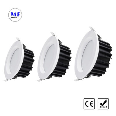 Factory Price Smart Dimming Triac 0-10V Dali-2 Dali Dt6 Dt8 Control 5-50W Anti-Glare PC Diffuser Die Cast LED Recessed Downlight for Indoor Ceiling Light
