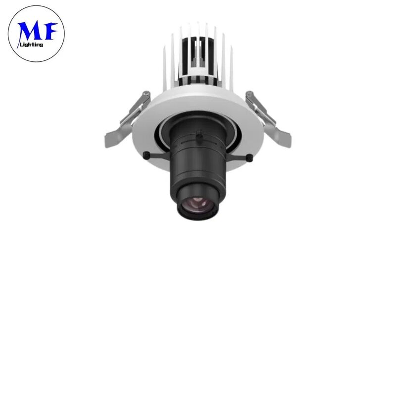 20W Adjustable Zoom LED Contour Spotlight Gobo Projector Gimbal Track Light with Tridonic Driver for Dynamic Lighting Effects