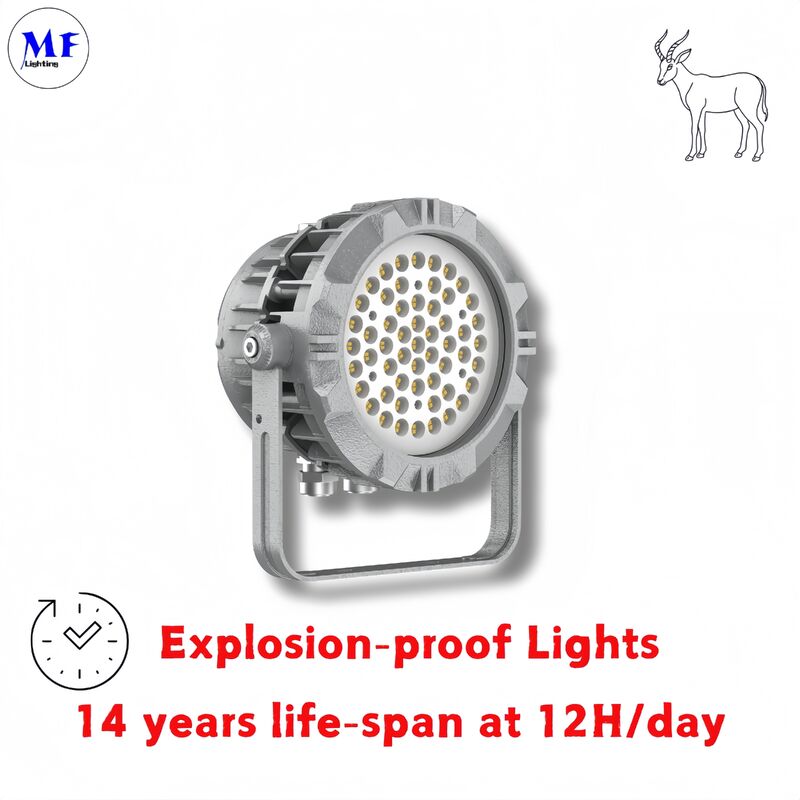 ALUMINUM ATEX IECES EX 50/75/100/150/200/240/300/400W HIGHBAY IP66 IK08 TEMPERED GLASS OIL GAS MINING EXPLOSION PROOF EXPLOSIONPROOF WATER LED HIGH BAY LIGHT