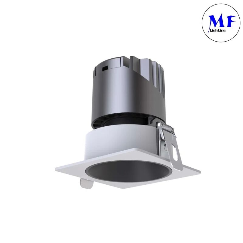 IP20 IP44 7W/10W/12W/15W/20W 2700-6500K CCT Tunable Smart Power Dimmable Triac/0-10V/Dali-2 Recessed Square Downlight Spot Anti Glare LED Down Light