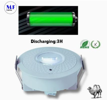 Panel Down Light LED Panic Emergency Escape Exit Sign Light IP65 Batterij back-up Oplaadbare openbare school Ziekenhuis Wit
