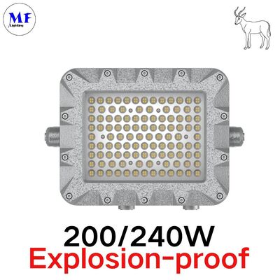 Atex IP66 IK08 explosieveilige LED schijnwerper 140LM/W 150W 200W 240W 300W 400W met gehard glazen lens voor olie, gas, chemische, mijnbouw gevaarlijke zones