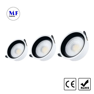Fabrieksprijs Commercieel Indoor Incremented LED Downlight Die-cast Aluminium Anti-Glare IP20 60W Tunable CCT Dimmable Tuya Zigbee DALI 0-10V Triac Plafondlicht