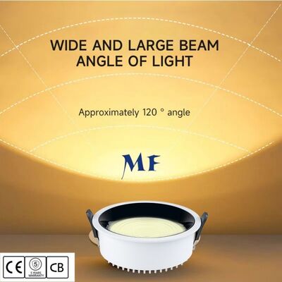 LED Downlighter Rond Inbouw 120 Graden Brede Bundel 160lm/W IP44 Ik07 50W 60W 70W 80W 100W Dali Dim DT6 DT8 Tuya Zigbee