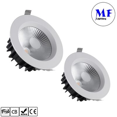 15W 100lm/W Spot Downlight Triac /0-10V/Dali-2/Tuya Zigbee Dimmable Beam Angle 60° Recessed Anti-Glare COB LED Down Light voor commerciële en woonruimten
