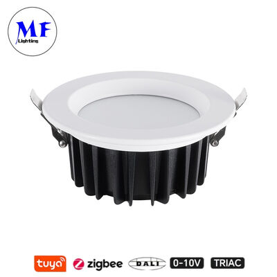 Fabrieksprijs IP40 CCT Instelbare Triac Dali Tuya Dimbaar Smart Zigbee 15W SMD LED Inbouwspot Downlight voor Keuken Industriële Retail Commerciële Ruimtes