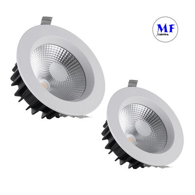 Fabrieksprijs Veerclip Installatie 40W COB Downlight 2700-6000K Instelbare CCT Hoge CRI Ra90 Triac 0-10V Dali-2 Dali Dt8 Tuya Zigbee Dimbare Down Light