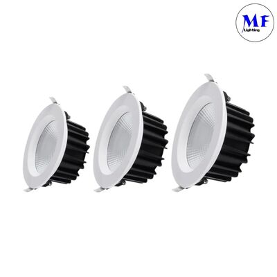 Aluminium 60 Graden Triac 0-10V Dali Smart Dimming Dimmable CCT Instelbare 5W/7W/10W/12W/15W/20W/25W/30W/35W/40W/45W/50W Downlight Inbouw COB LED Down Light