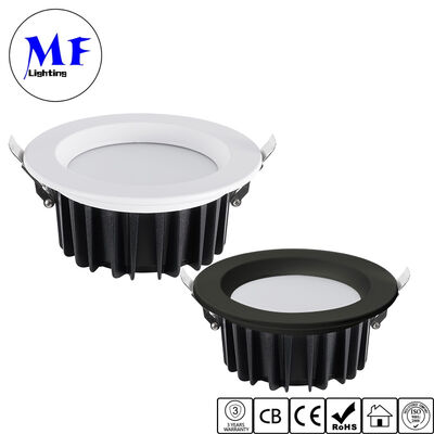 Fabrieksprijs IP40 CCT Tunnable Recessed SMD LED Downlight 20W 25W 50W Dimmable Anti Glare Ceiling Down Light met Milky PC Diffuser voor Home Showroom