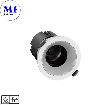 7W LED Downlight CRI90 High LM 120lm/W ETL Driver 110Vac DIP 5CCT verstelbaar 200-240VAC Triac/0-10V/ Dali /dali-2 Dimmable Recessed Anti-glare LED Spot Downlight voor commerciële ruimtes