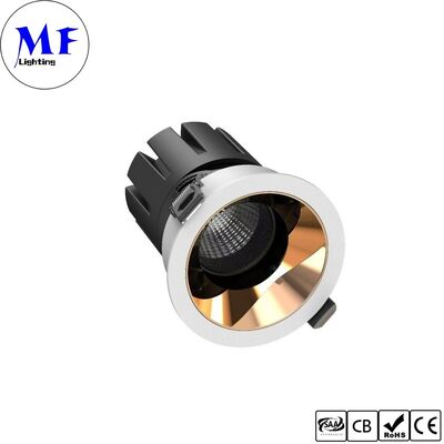 15W LED Downlight CRI90 100lm/W UGR<3 ETL Driver 110Vac DIP 5CCT verstelbaar 200-240VAC Triac/0-10V/ Dali Dimmable Recessed Anti-glare LED Spot Downlight voor commerciële ruimtes