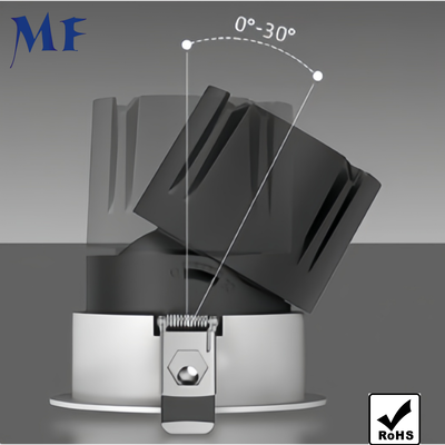 LED Down Light Spotlight Rond Anti-glare 10W 20W 25W 120lm/W EIK07 ETL Driver 5 CCT Instelbaar Dali Dim COB